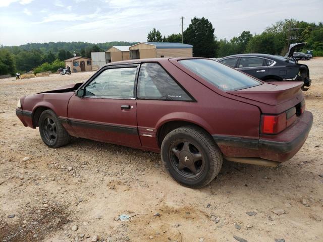 1FACP41E8LF120047 - 1990 FORD MUSTANG LX MAROON photo 2