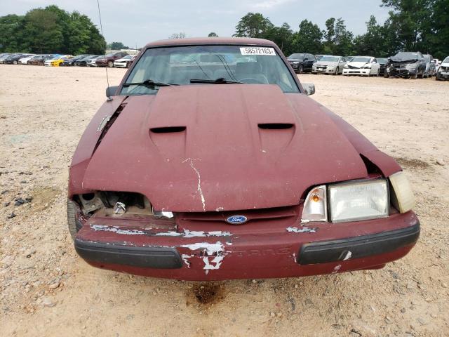 1FACP41E8LF120047 - 1990 FORD MUSTANG LX MAROON photo 5