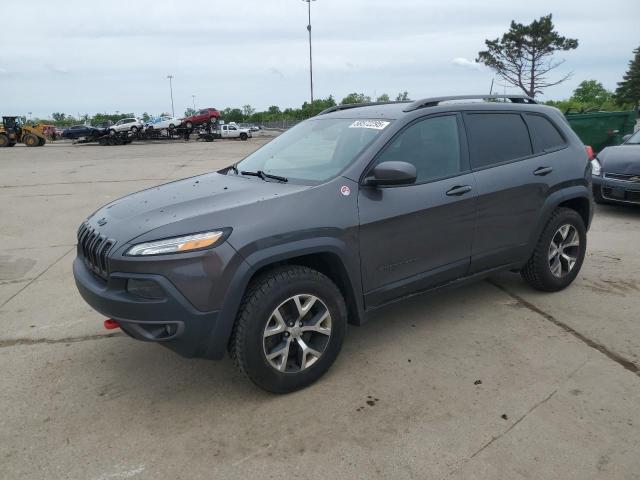 1C4PJMBS7HW509822 - 2017 JEEP CHEROKEE TRAILHAWK GRAY photo 1