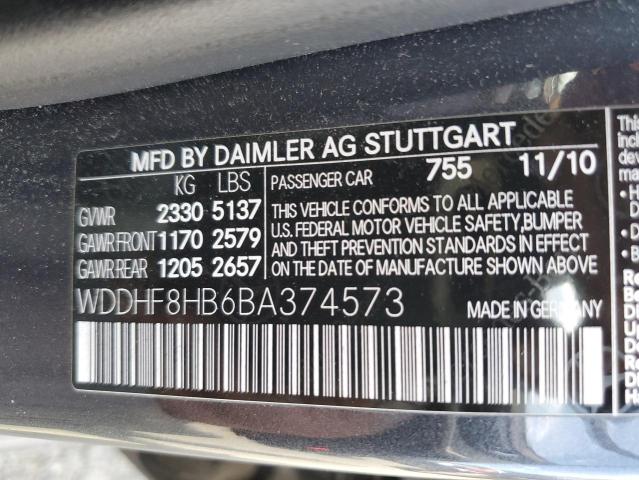 WDDHF8HB6BA374573 - 2011 MERCEDES-BENZ E 350 4MATIC GRAY photo 12