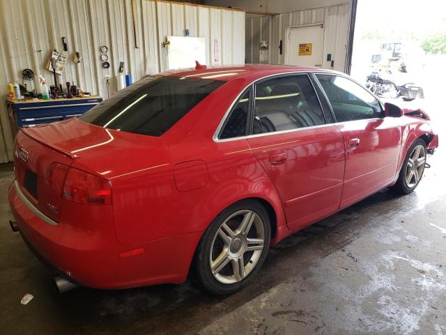 WAUDF98E67A022008 - 2007 AUDI A4 2.0T QUATTRO RED photo 3