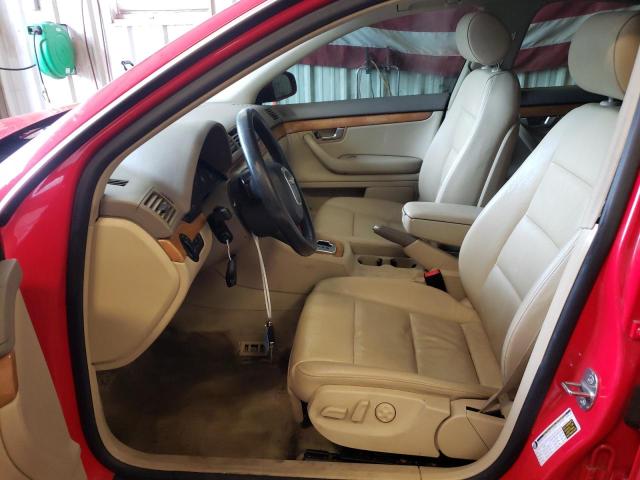 WAUDF98E67A022008 - 2007 AUDI A4 2.0T QUATTRO RED photo 7