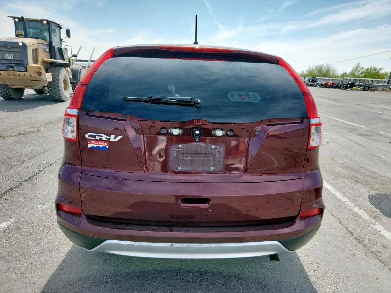 2HKRM3H52GH528813 - 2016 HONDA CR-V EX BURGUNDY photo 6