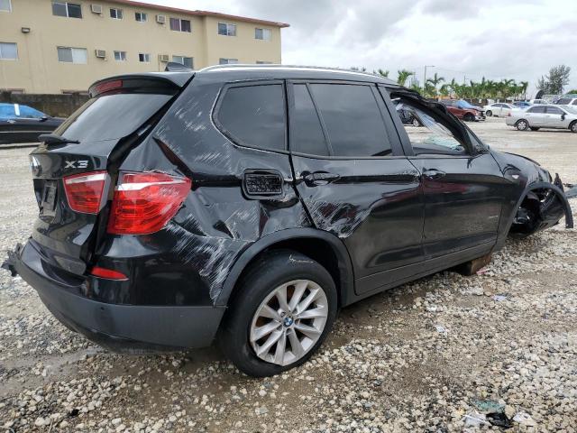 5UXWX9C55E0D30100 - 2014 BMW X3 XDRIVE28I BLACK photo 3