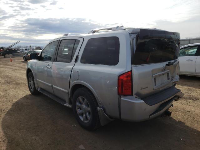 5N3AA08CX5N809373 - 2005 INFINITI QX56 SILVER photo 2