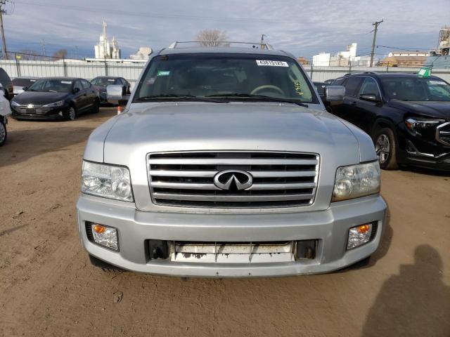 5N3AA08CX5N809373 - 2005 INFINITI QX56 SILVER photo 5