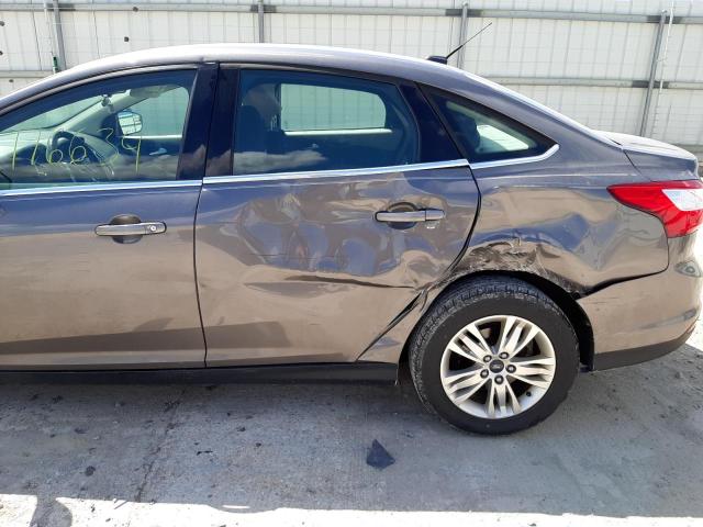 1FAHP3H2XCL472611 - 2012 FORD FOCUS SEL GRAY photo 9