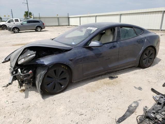 5YJSA1E67MF431595 - 2021 TESLA MODEL S Մոխրագույն լուսանկար 1