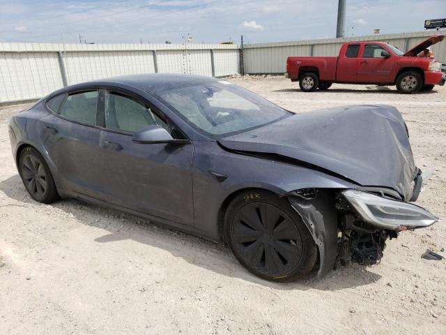 5YJSA1E67MF431595 - 2021 TESLA MODEL S Մոխրագույն լուսանկար 4