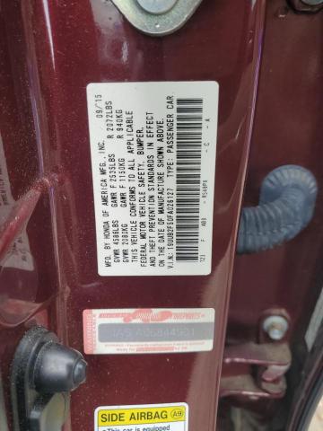 19UUB2F50FA026127 - 2015 ACURA TLX TECH BURGUNDY photo 12