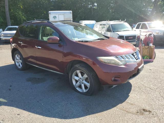 JN8AZ18W59W147986 - 2009 NISSAN MURANO S BURGUNDY photo 4