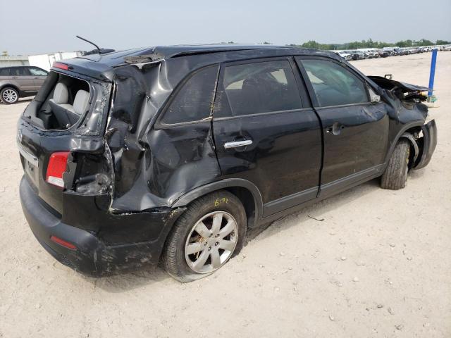 5XYKT4A27DG311528 - 2013 KIA SORENTO LX BLACK photo 3