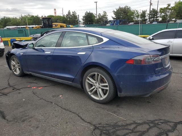 5YJSA1E24GF131689 - 2016 TESLA MODEL S Կապույտ լուսանկար 2