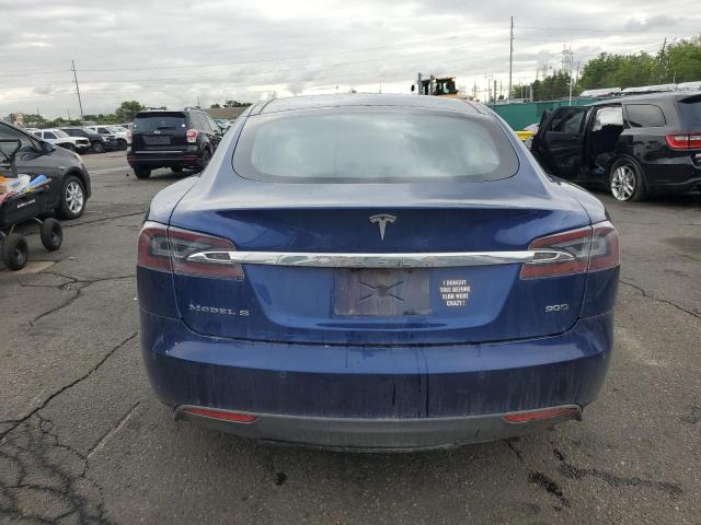 5YJSA1E24GF131689 - 2016 TESLA MODEL S Կապույտ լուսանկար 6