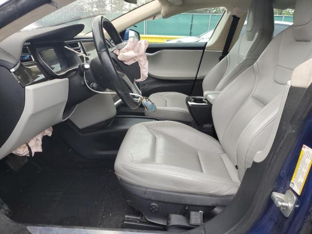 5YJSA1E24GF131689 - 2016 TESLA MODEL S Կապույտ լուսանկար 7