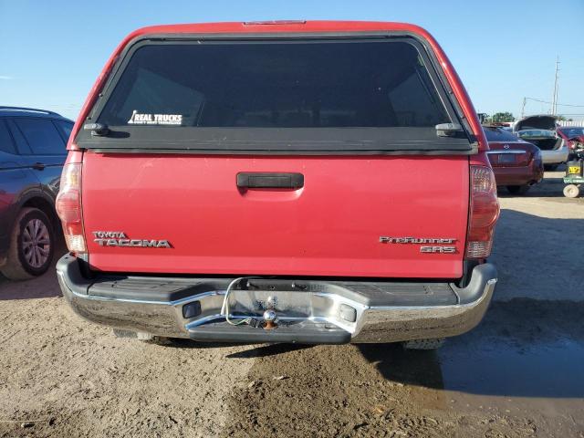 5TETX62N75Z095040 - 2005 TOYOTA TACOMA PRERUNNER ACCESS CAB RED photo 6