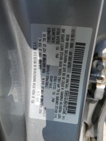 3MYDLBYV5KY515669 - 2019 TOYOTA YARIS L SILVER photo 12