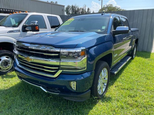 3GCUKTEJ6HG135327 - 2017 CHEVROLET SILVERADO K1500 HIGH COUNTRY BLUE photo 2