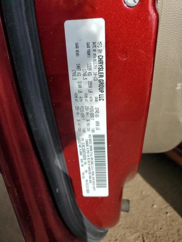 2C4RC1BG0ER189230 - 2014 CHRYSLER TOWN & COU TOURING RED photo 13