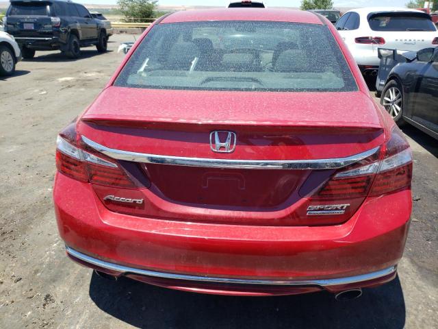 1HGCR2F17HA197478 - 2017 HONDA ACCORD SPORT SPECIAL EDITION RED photo 6