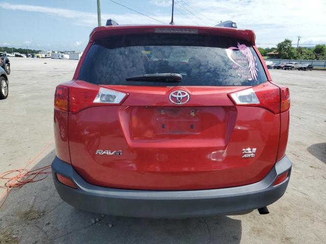 2T3RFREV9DW055708 - 2013 TOYOTA RAV4 XLE RED photo 6