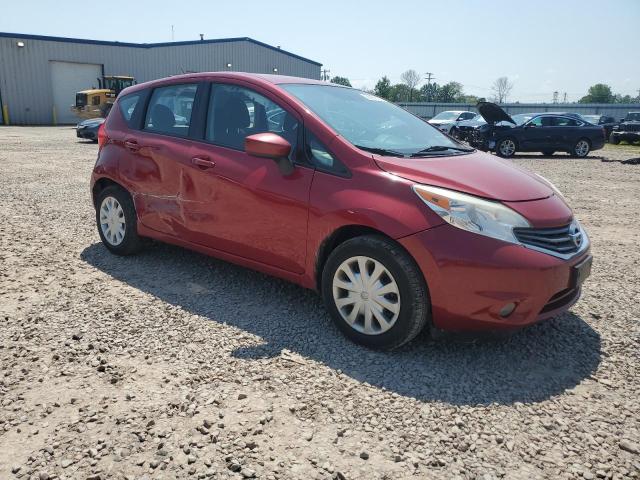 3N1CE2CPXFL422116 - 2015 NISSAN VERSA S RED photo 4