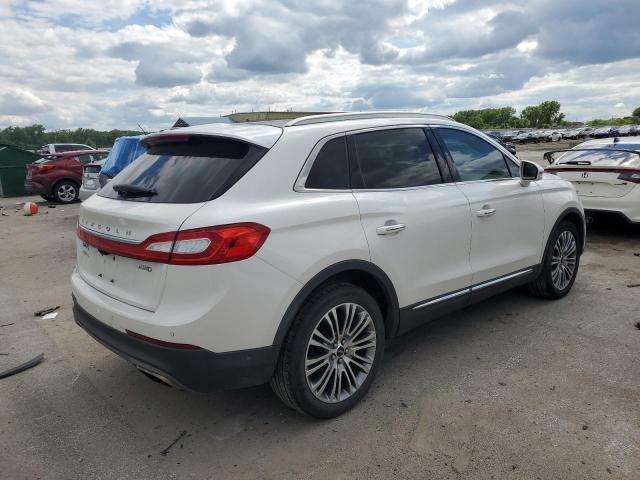 2LMTJ8LR5GBL62076 - 2016 LINCOLN MKX RESERVE WHITE photo 3