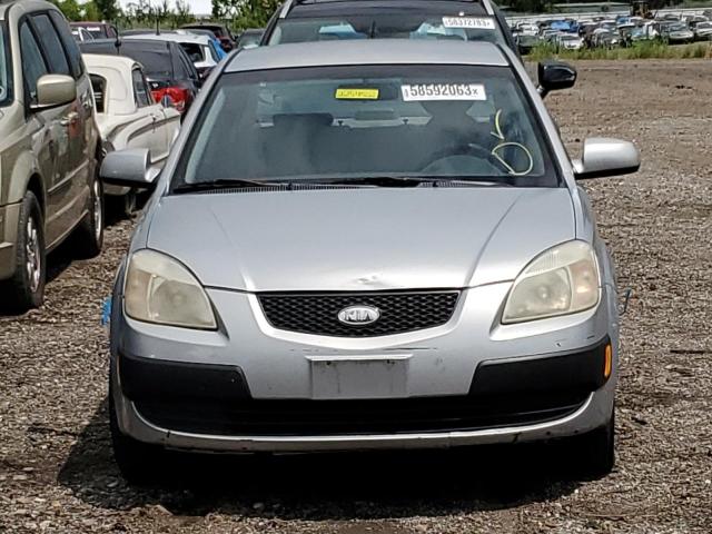 KNADE123076240248 - 2007 KIA RIO BASE SILVER photo 5