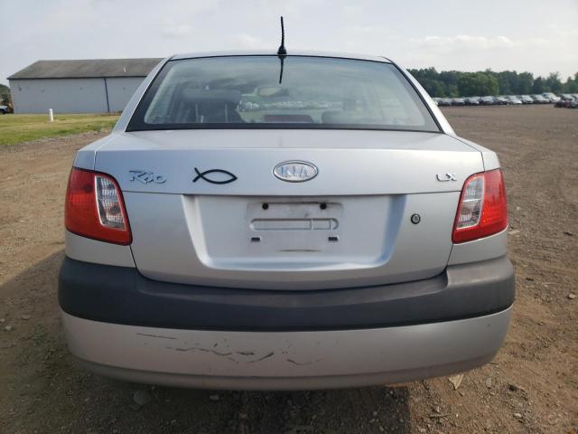 KNADE123076240248 - 2007 KIA RIO BASE SILVER photo 6