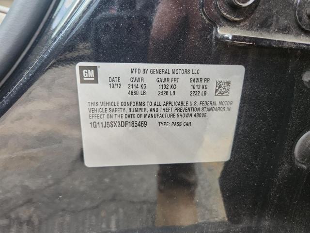1G11J5SX3DF185469 - 2013 CHEVROLET MALIBU LTZ 黑色 照片 12