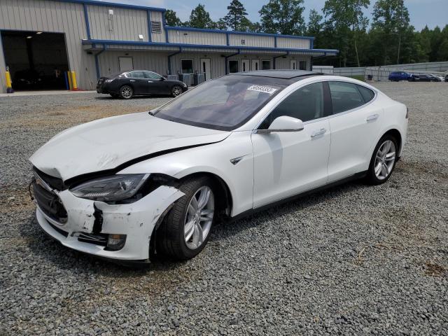 5YJSA1S15EFP43179 - 2014 TESLA MODEL S Սպիտակ լուսանկար 1
