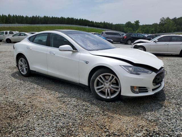 5YJSA1S15EFP43179 - 2014 TESLA MODEL S Սպիտակ լուսանկար 4