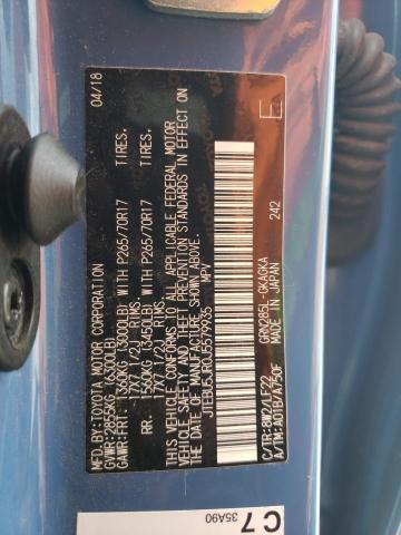 JTEBU5JR0J5579935 - 2018 TOYOTA 4RUNNER SR5/SR5 PREMIUM 蓝色 照片 13