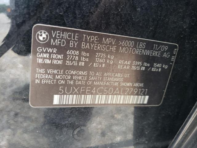 5UXFE4C50AL279121 - 2010 BMW X5 XDRIVE30I 黑色 照片 12