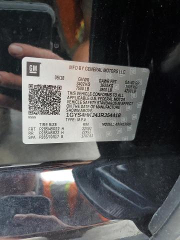 1GYS4HKJ4JR354418 - 2018 CADILLAC ESCALADE ESV LUXURY BLACK photo 13