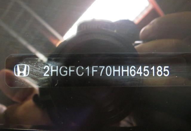 2HGFC1F70HH645185 - 2017 HONDA CIVIC EXL GRAY photo 10