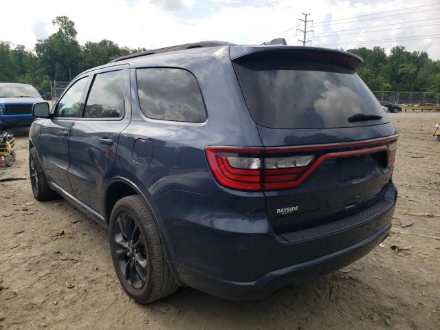 1C4RDJDG0MC627343 - 2021 DODGE DURANGO GT BLUE photo 2