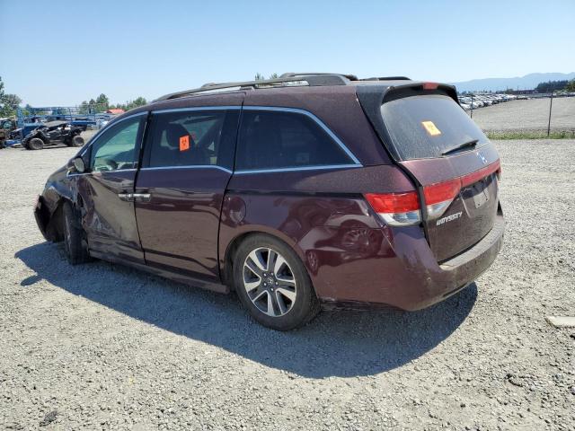5FNRL5H92EB041060 - 2014 HONDA ODYSSEY TOURING BURGUNDY photo 2