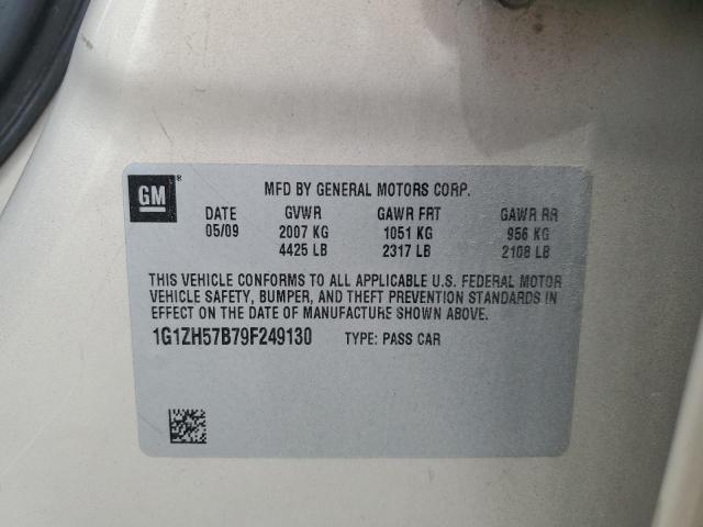 1G1ZH57B79F249130 - 2009 CHEVROLET MALIBU 1LT 金色 照片 12