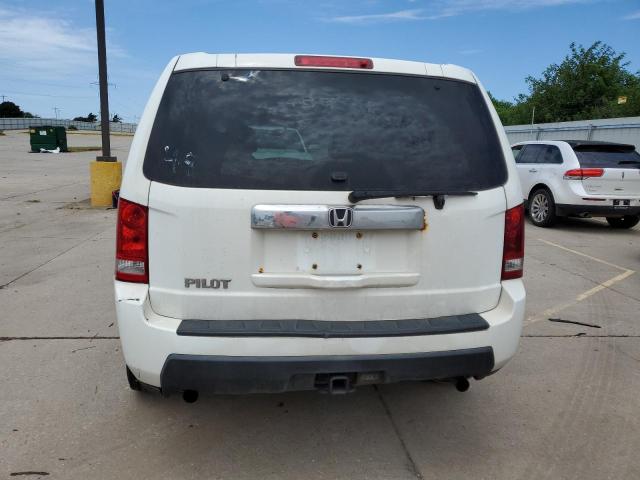 5FNYF3H29BB007722 - 2011 HONDA PILOT EX LX WHITE photo 6