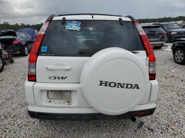 JHLRD78986C013385 - 2006 HONDA CR-V SE WHITE photo 6