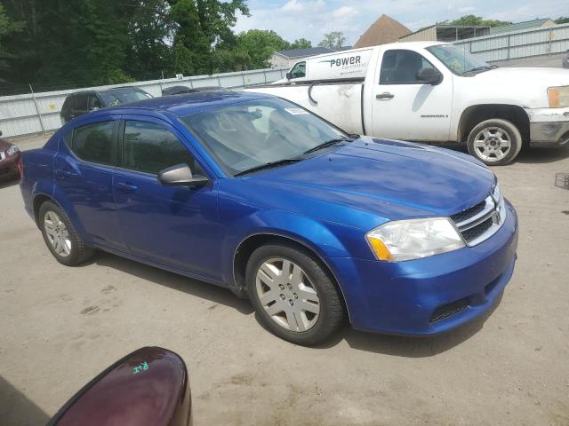 1C3CDZABXDN616968 - 2013 DODGE AVENGER SE BLUE photo 4