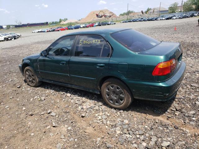 2HGEJ6618XH515051 - 1999 HONDA CIVIC BASE GREEN photo 2