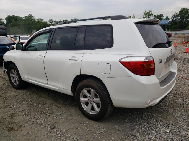 5TDBK3EH4AS001752 - 2010 TOYOTA HIGHLANDER WHITE photo 2