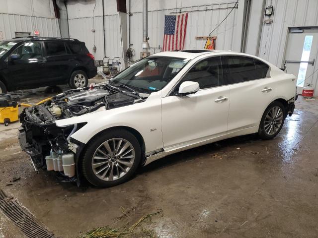 JN1EV7AR0JM438883 - 2018 INFINITI Q50 LUXE WHITE photo 1