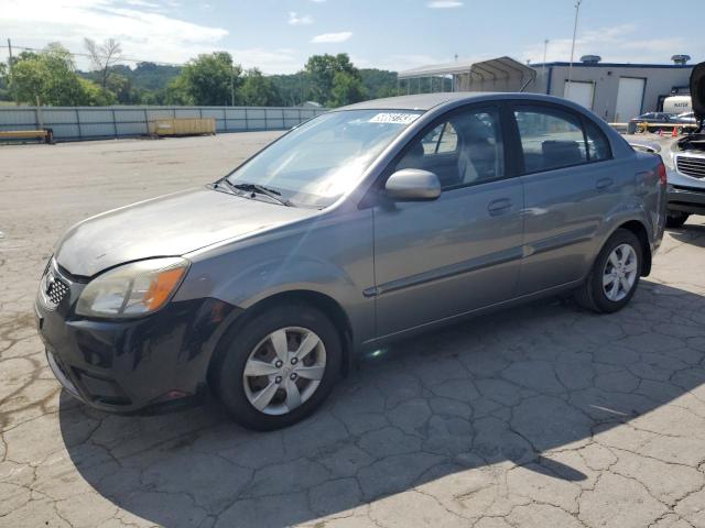 KNADH4A32A6634576 - 2010 KIA RIO LX GRAY photo 1