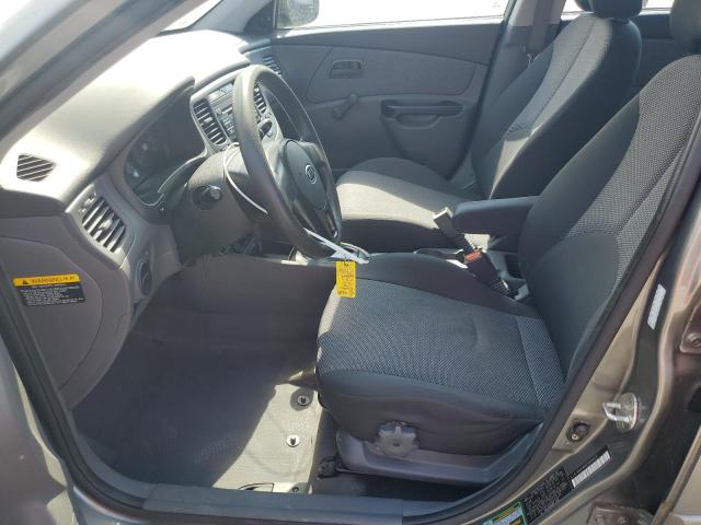 KNADH4A32A6634576 - 2010 KIA RIO LX GRAY photo 7