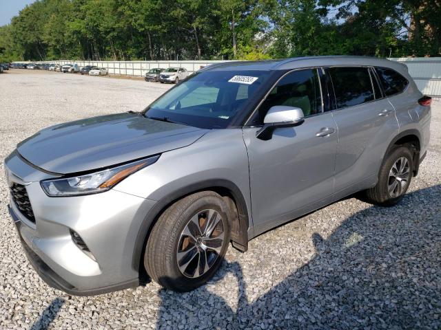 5TDGZRBH2LS504286 - 2020 TOYOTA HIGHLANDER XLE SILVER photo 1