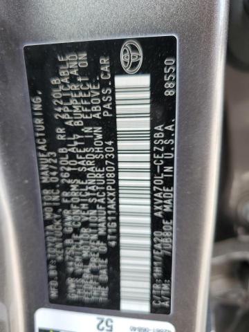 4T1G11AKXPU807304 - 2023 TOYOTA CAMRY SE NIGHT SHADE CHARCOAL photo 12