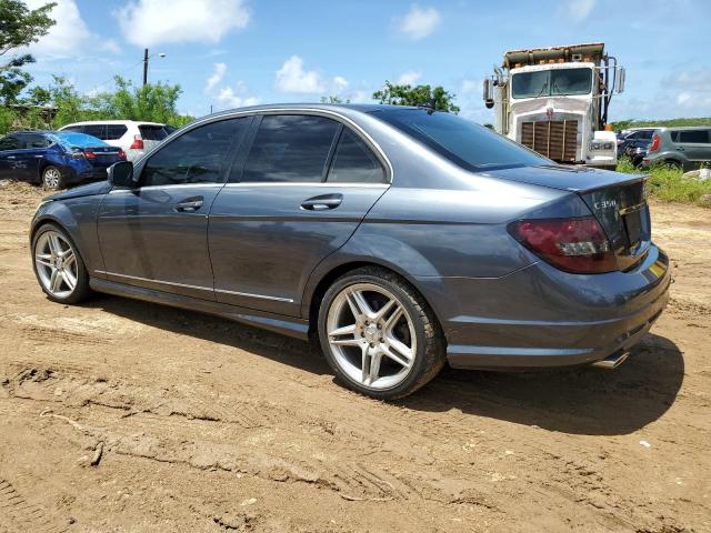 WDDGF56X29R058060 - 2009 MERCEDES-BENZ C 350 GRAY photo 2